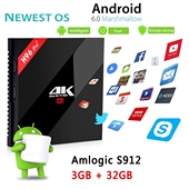 32G蓝牙安卓7.1机顶盒4K网络高清播放器 晶晨S912八核3G Pro H96