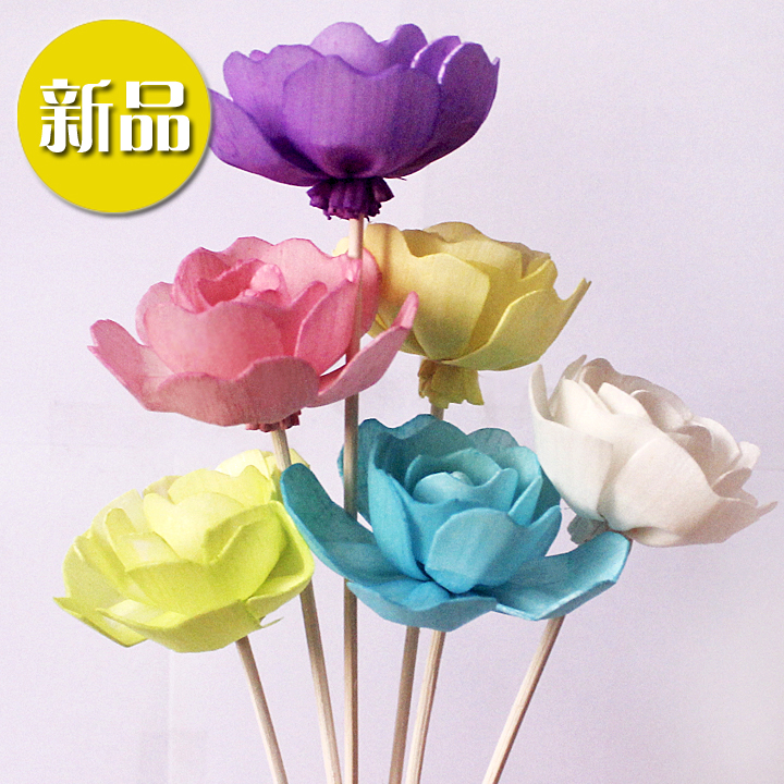 新品热卖派菲无火香熏配件藤条熏香干花样板房摆设牡丹花通草花