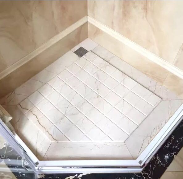 广州 测量定做天然大理石挡水条大理石防滑石 卫生间淋浴板走水石