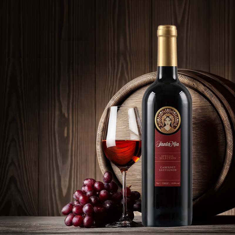 智利圣米亚santamia精选赤霞珠cabernetsauvignon干红