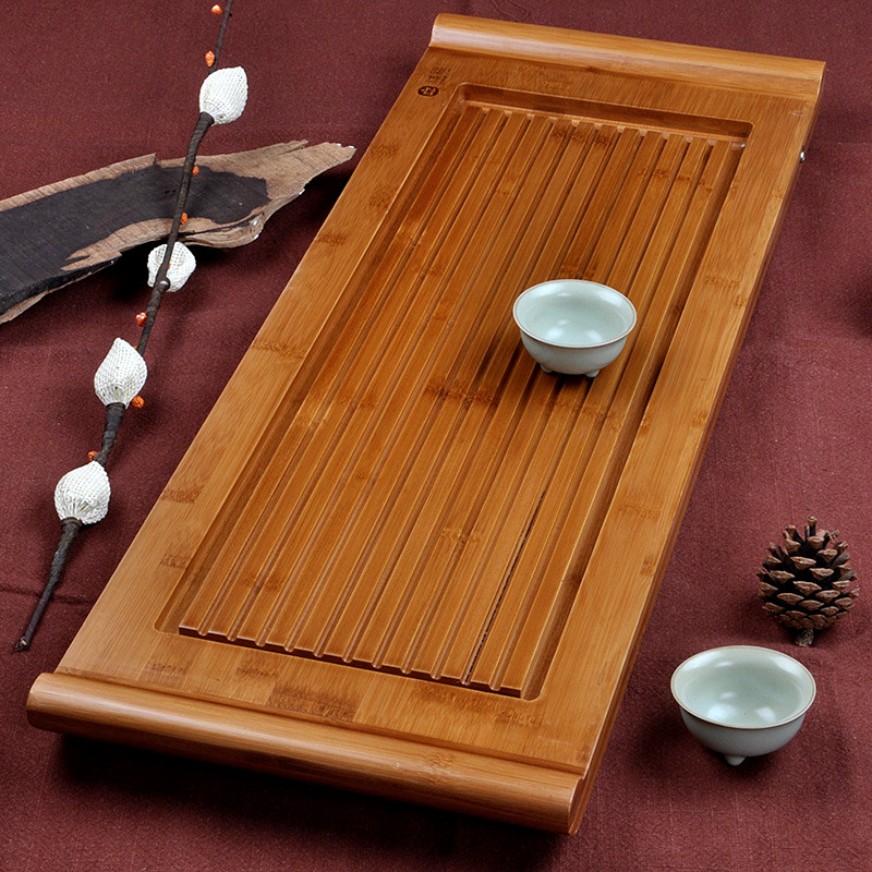 竹茶盘 祥福整块单层排水茶台孟宗竹大号功夫茶海茶托干泡台包邮