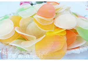 大连特产 彩色油炸虾片五彩虾片休闲零食生虾片原料9块9包邮500克