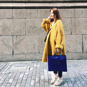 中长款oversize加厚针织开衫