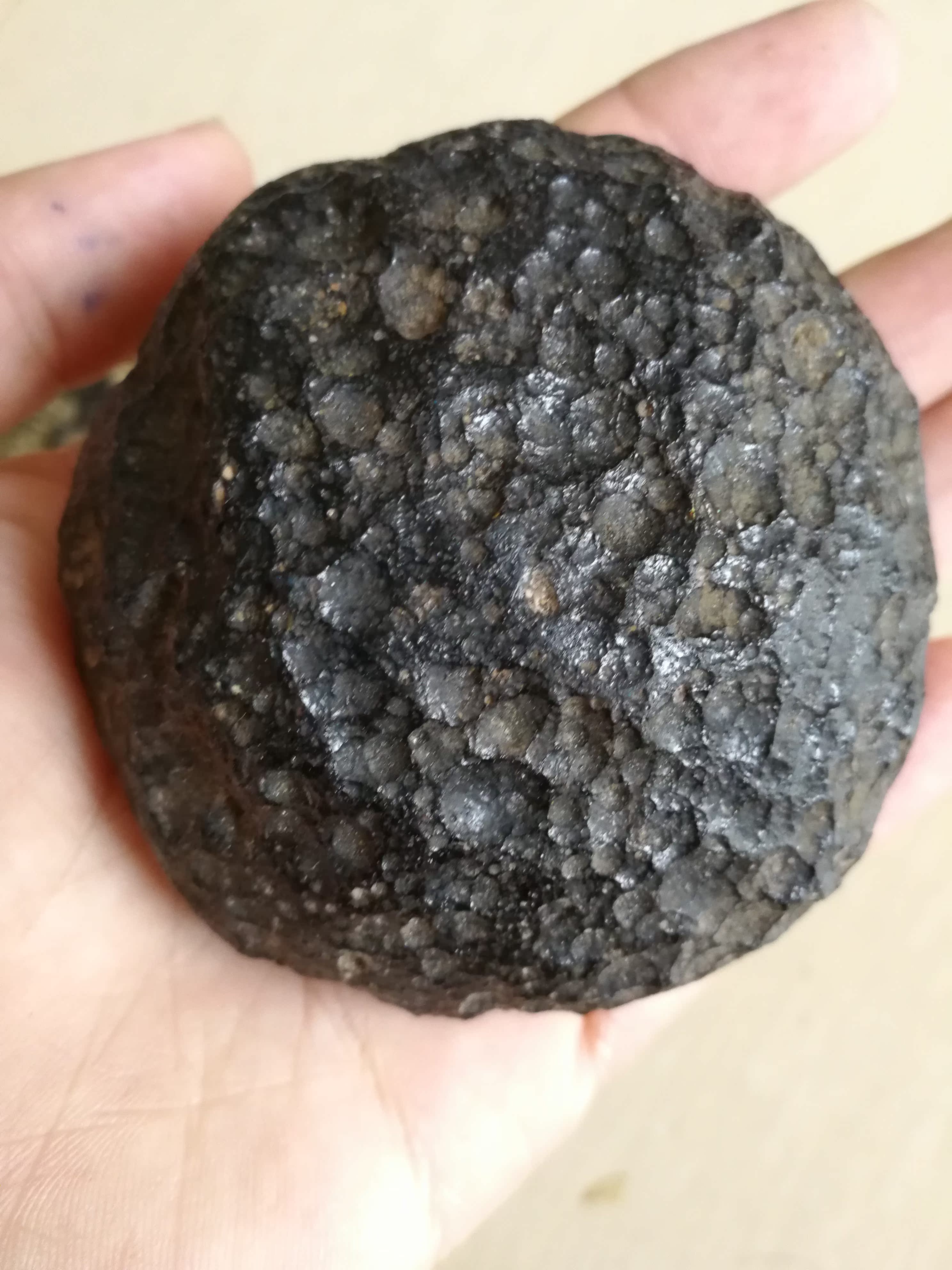 流星雨墨陨石店 玻璃陨石 小摆件 灵石 雷公墨 能量石