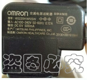 欧姆龙omron hem-8102a 8611血压测量仪血压计充电器电源线适配器