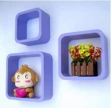 特价包邮烤漆圆角口字型壁挂搁板隔板置物架玩具架墙壁框架三件套
