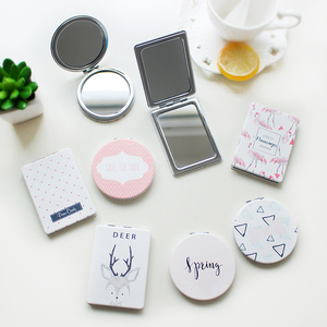 时尚皮面镜双面镜