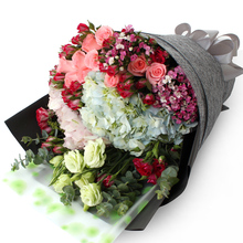 全国送花绣球红玫瑰花束送女友生日鲜花速递北京上海深圳同城花店