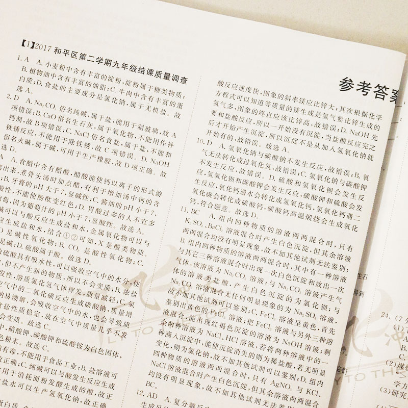 一飞冲天 2018天津初中中考总复习中考专项化