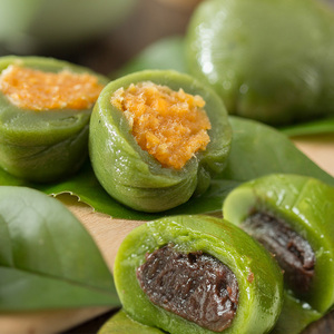 上海特产艾草青团