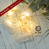 LED发光灯串暖白灯 浪漫花束DIY制作永生花工具 淑心花坊唯美