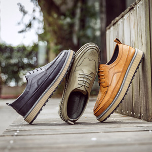 男士英伦布洛克皮鞋