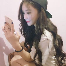 [女发型]网红假发女长 卷发大波浪圆脸中分刘海