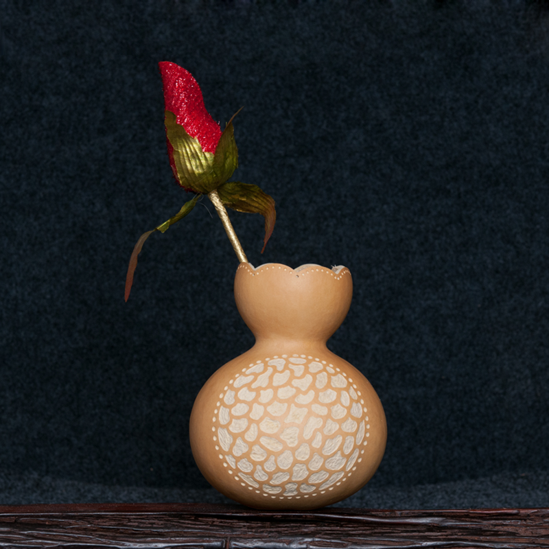 精品手工雕刻天然葫芦花瓶个性创意干花瓶家居装饰工艺品摆件包邮