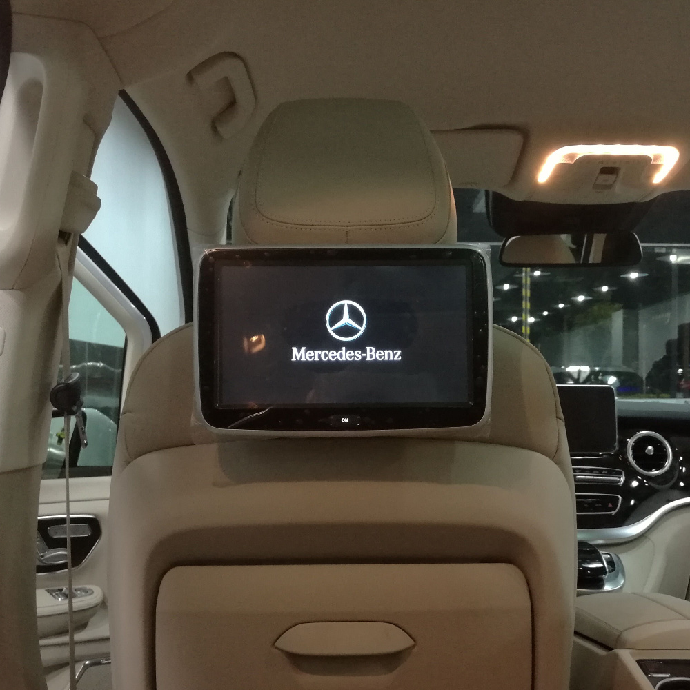 16奔驰s系e v专车专用高清后座娱乐后排显示屏ips屏头枕屏显示器