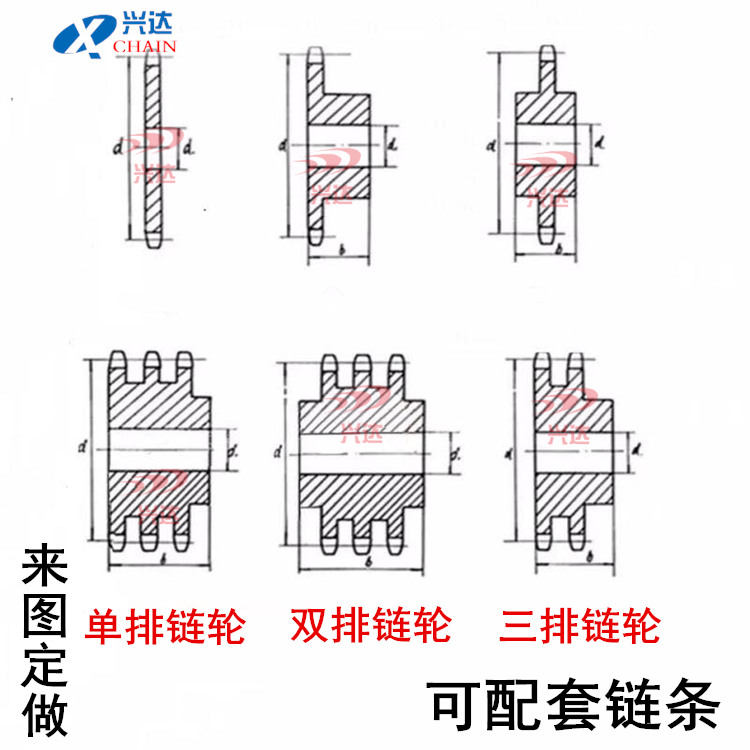 订做 不锈钢 32a 链轮 定做201 202 301 304 316单排双排链条齿轮