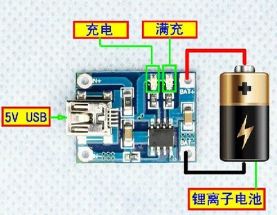 锂电池专用usb充电板充电器 模块 电路板 电子diy制作套件