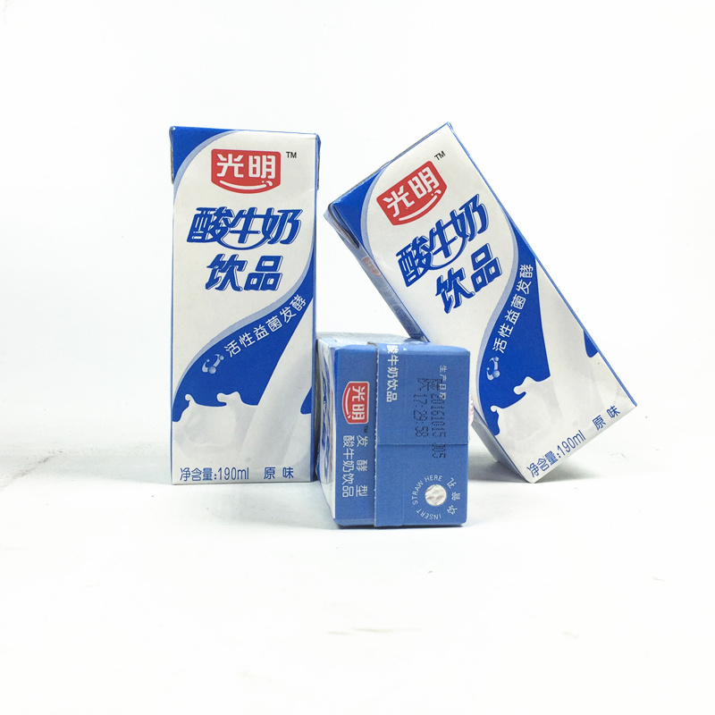 光明酸牛奶上海原味酸奶枕饮品190ml24盒包装乳饮料 江浙沪皖包邮
