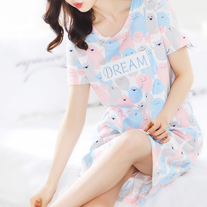 宽松清新纯棉睡裙
