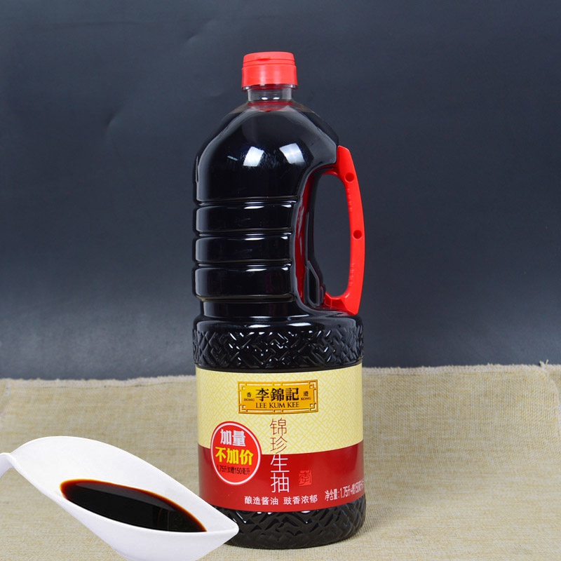 【各地选美食】李锦记金标生抽1750ml 寿司凉拌炒菜酿造酱油1.75l