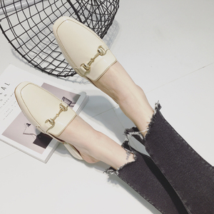 方头复古半拖鞋