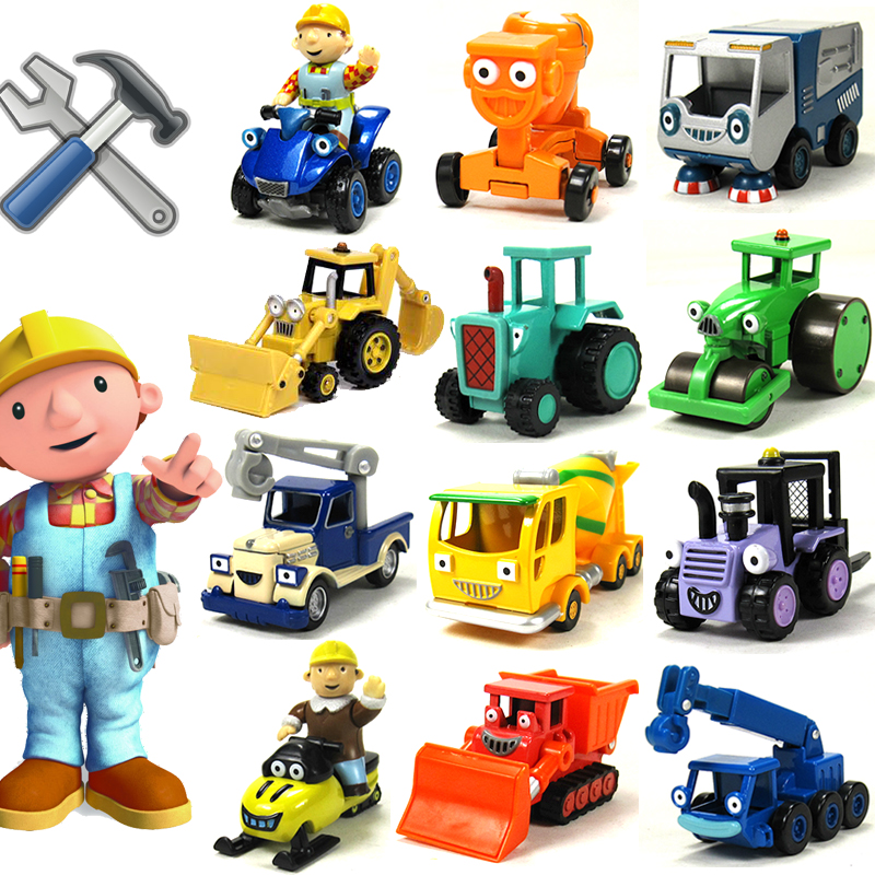 满百包邮 正版bob巴布工程师建筑师 合金磁性 儿童玩具车工程车
