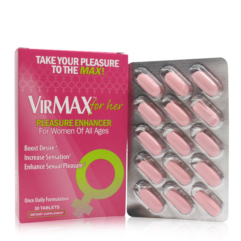美国原装进口virmax女性专用性保健品成人口服性高潮阴道干涩30粒_双