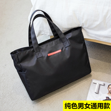 防水健身包行李袋短途小容量手提旅行包男女生加厚尼龙布包妈咪