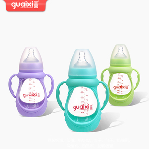 乖喜防摔玻璃奶瓶