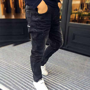 男童黑色牛仔裤