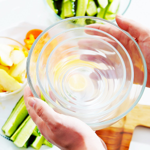 日式小玻璃水果沙拉碗