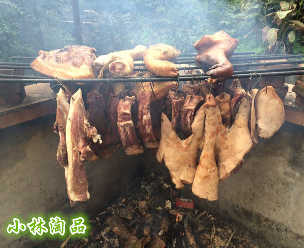 小林淘品 腊肉四川乐山犍为特产名小吃农家柴火烟熏腊肉500克包邮