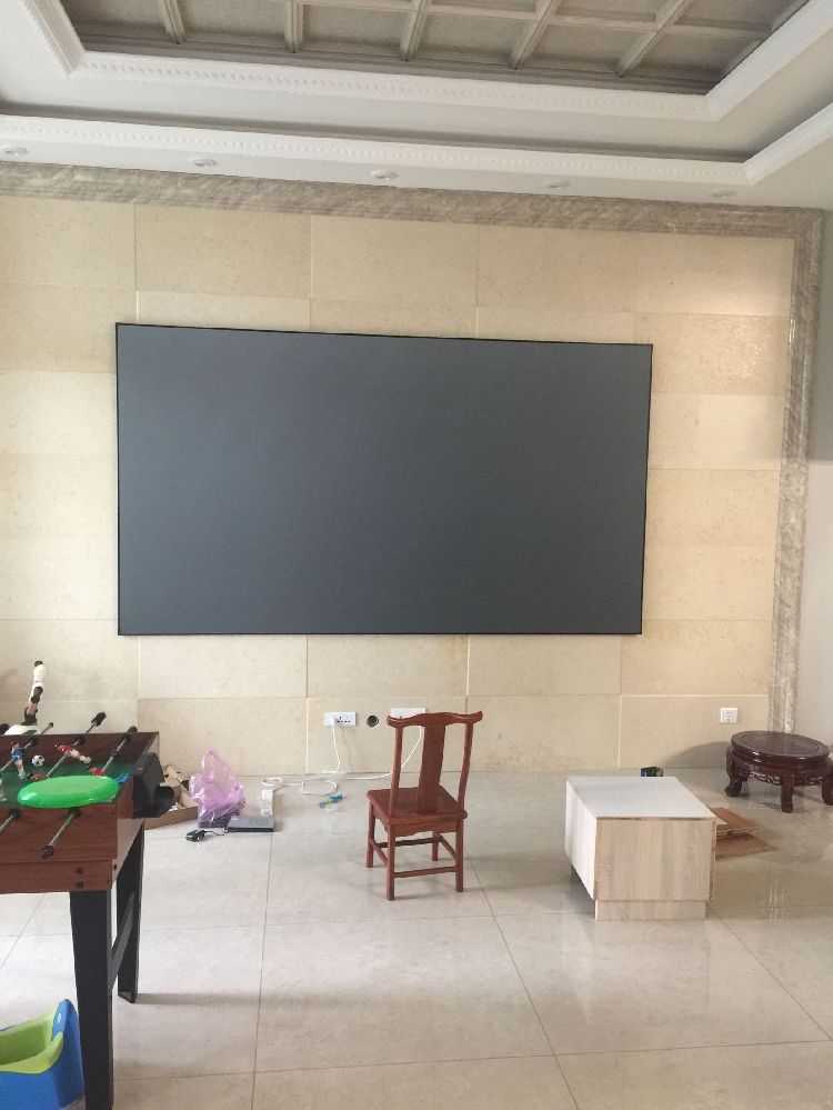 影辉抗光幕 4K抗光屏幕 100寸高清黑栅硬屏 超