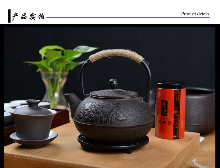 铁壶日本南部养生铁壶铸铁壶老铁壶煮水茶壶富贵铁壶配套功夫茶具
