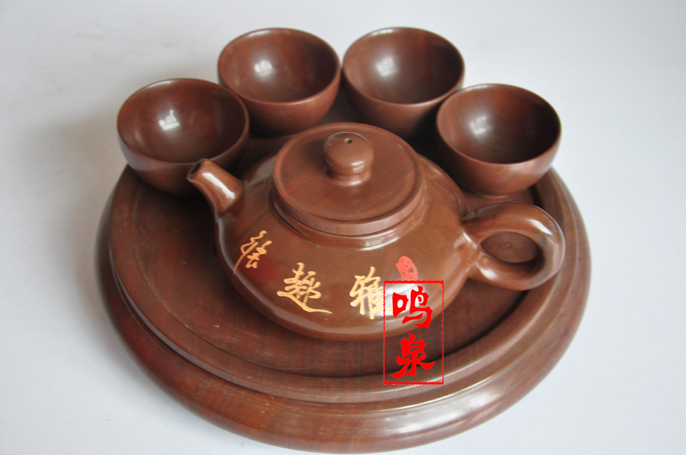 包邮木鱼石茶具特价木鱼木鱼石茶具，木鱼石功夫茶具扁鹊茶具套装