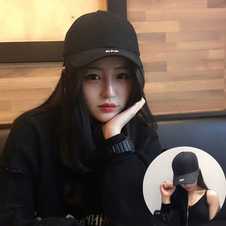 查看淘宝帽子女韩国个性黑色棒球帽情侣字母红色鸭舌帽男秋冬百搭遮阳
