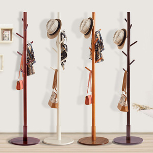 简约实木落地衣帽架