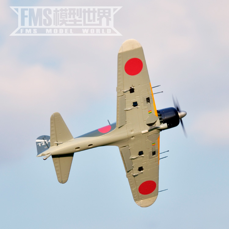 fms 1100mm零战电动遥控飞机零式航模飞机户外拼装充电遥控战斗机