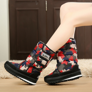 2016新款女靴冬季保暖雪地靴东北棉靴加厚防