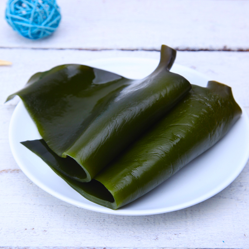 荣成特级新鲜海带盐渍海带头昆布干海带根边丝非干货真空包装5斤