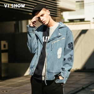 青年牛仔夹克衫外套