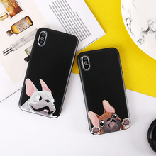 iphone7苹果6s手机壳6plus硅胶全包软壳5se情侣防摔浮雕全黑外壳