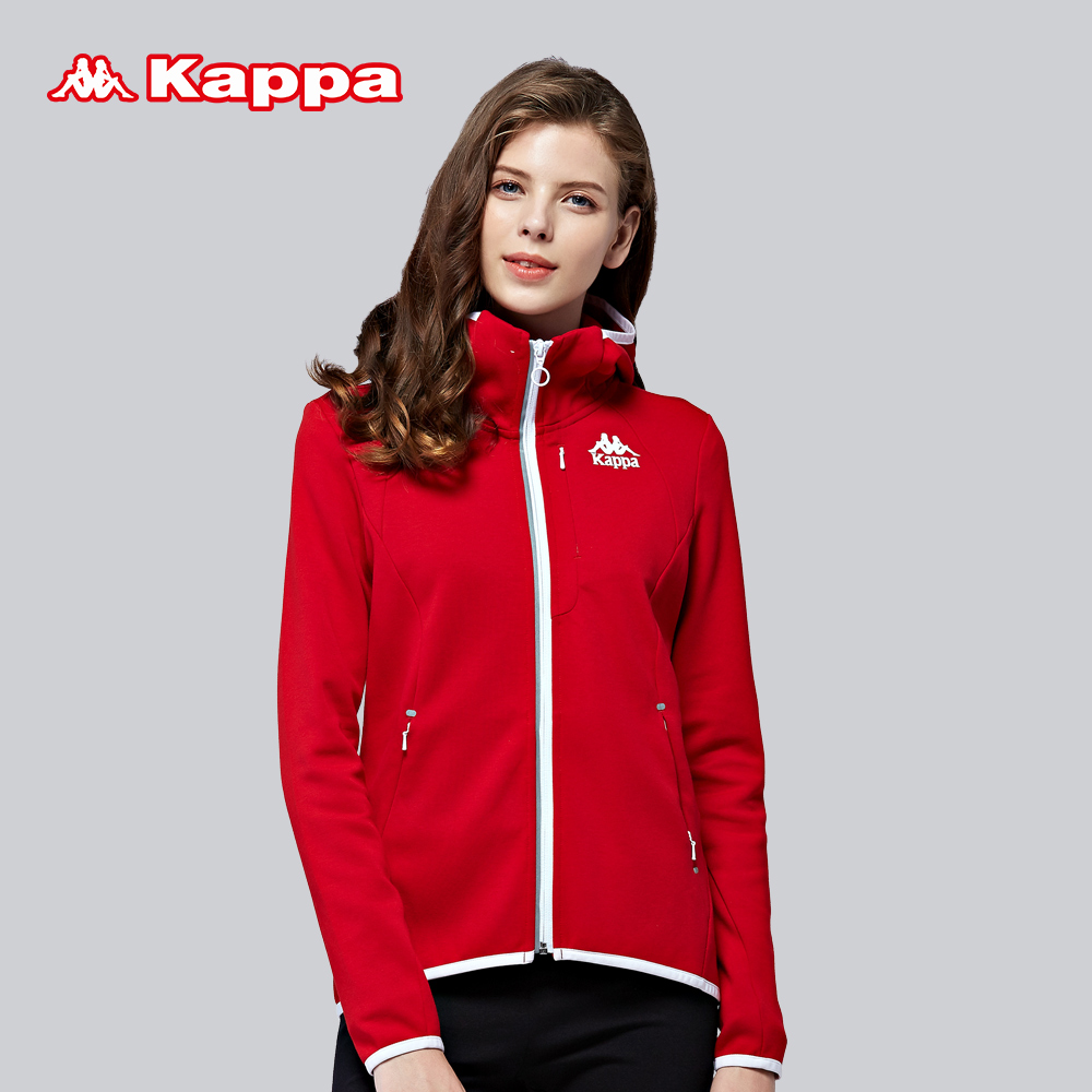 kappa卡帕 女款卫衣运动服健身运动外套2017秋季新款|k0762mk05