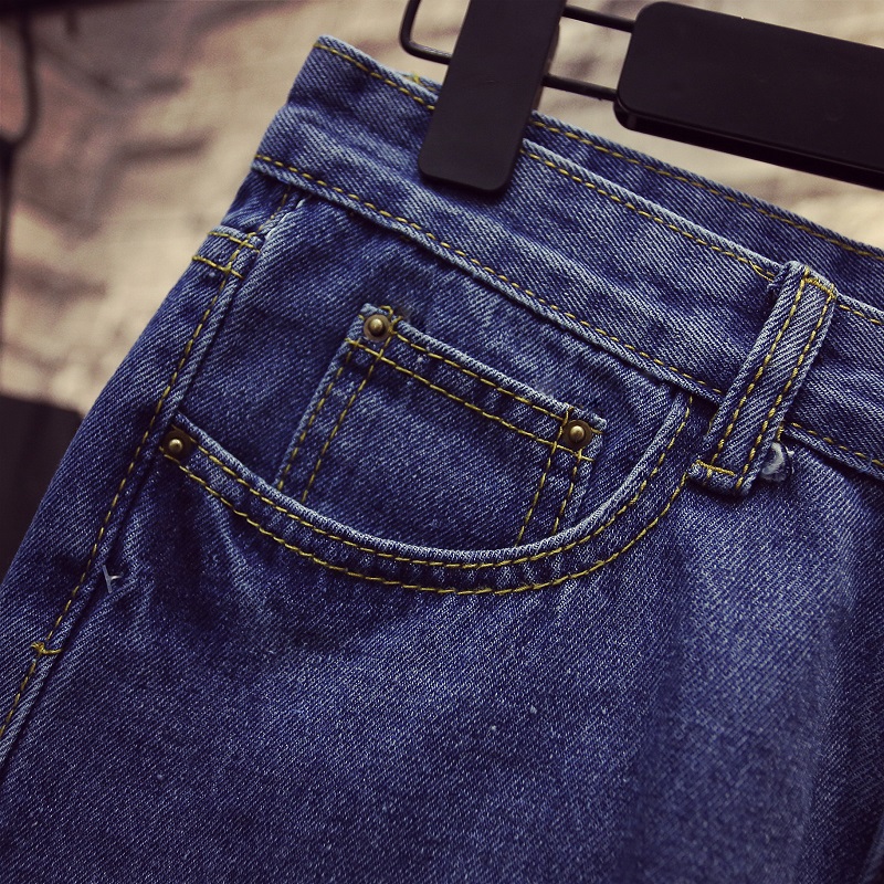 新款加肥加大码牛仔短裤胖mm夏装女裤 胖妹妹