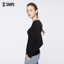 打底柏俅蠲衣CZ6Q4011 塑形保暖 秋冬圆领健身毛衣 趁早SHAPE