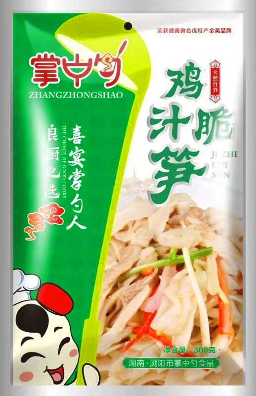 诚诚食品 湖南特产掌中勺鸡汁脆笋酒店家庭特色菜 湘菜私房菜300g