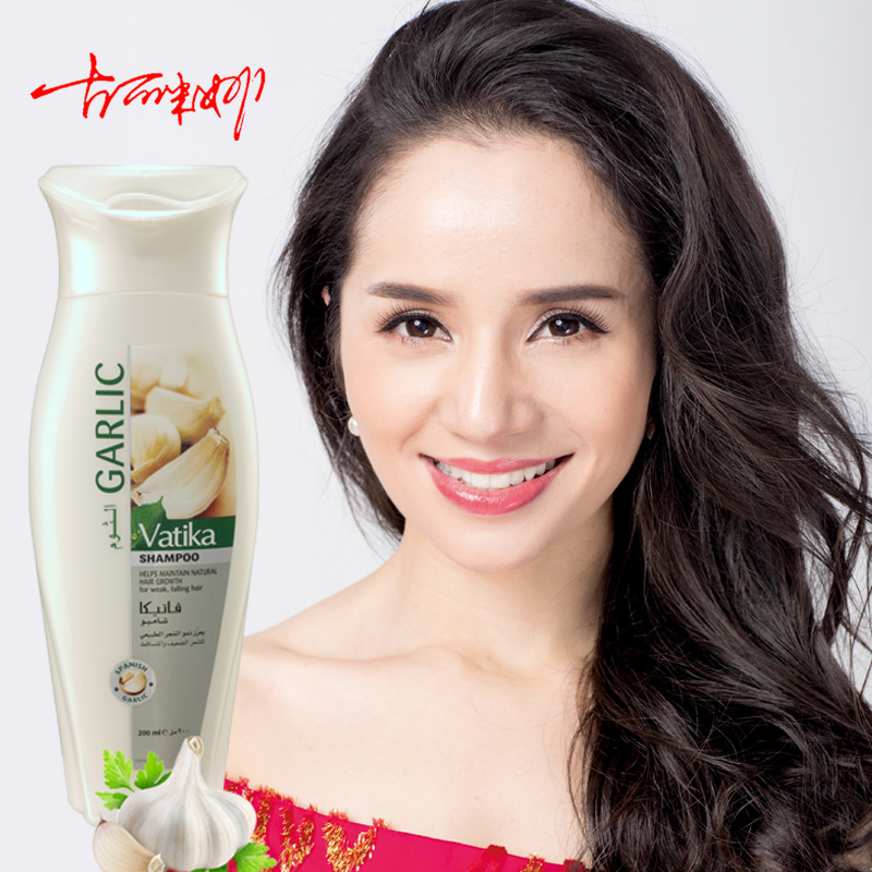进口Vatika大蒜精华液洗头膏去屑止痒控油清爽