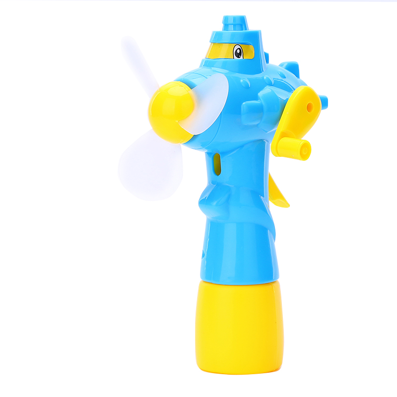 手摇迷你小型电风扇喷水喷雾手持随身便携式卡通儿童学生加湿制冷