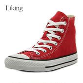 时尚 匡威 潮流帆布圆头红色休闲便鞋 男士 converse