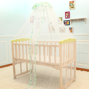 实木无漆婴儿床